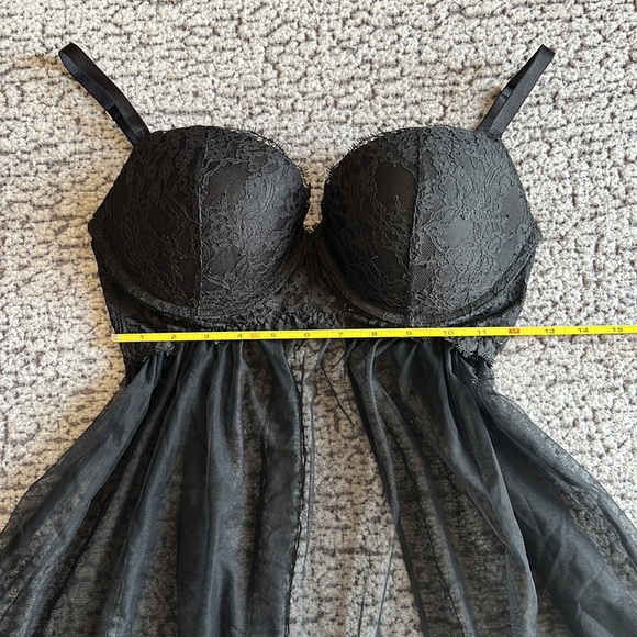 Victoria Secret Black Lingerie Bra- 36D - Picture 4 of 11